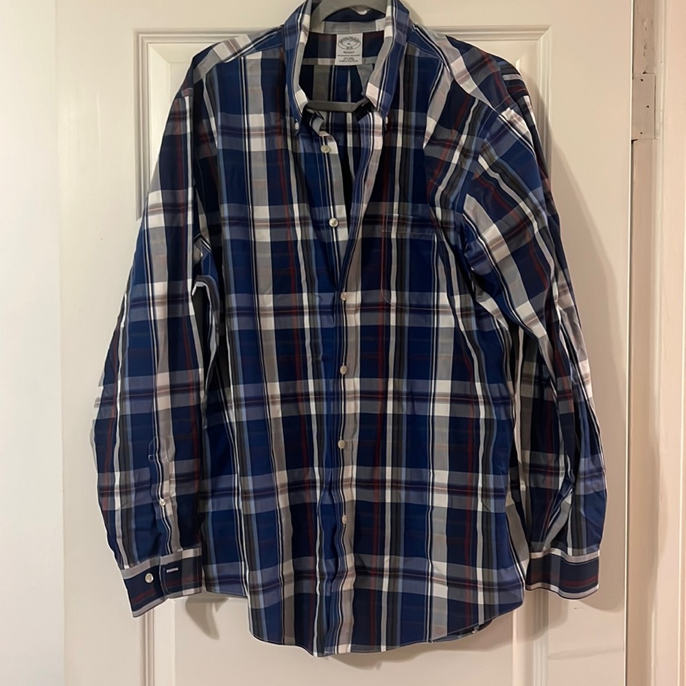 Brook’s Brothers Plaid Dress Shirt - XL